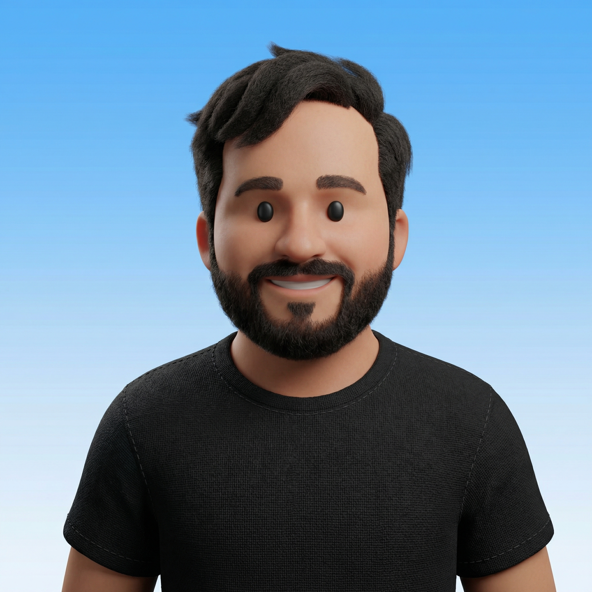 Illustrated portrait of Orlando Lugo